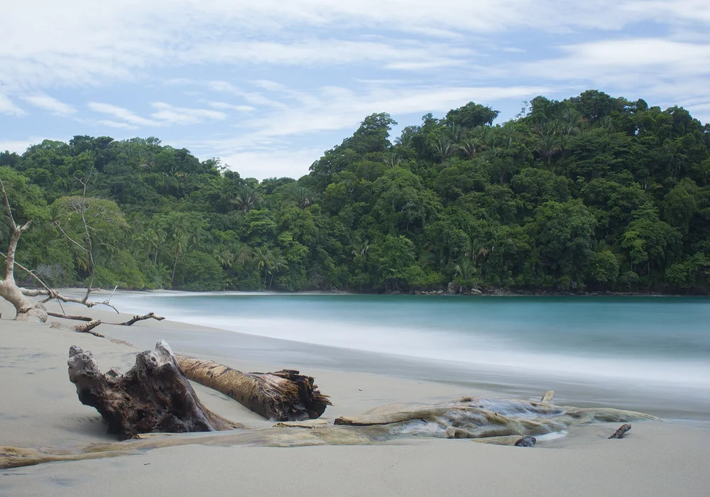 Protected volcanic coastline of Ostional National Wildlife Refuge in Guanacaste